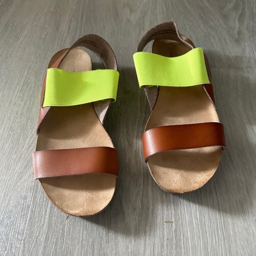 Neon sandals